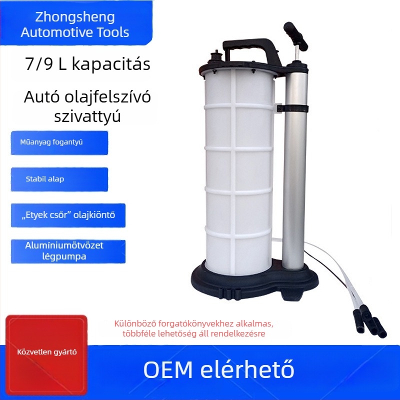 7/9 L kézi olajpumpa járművekhez – motorolaj és fékfolyadék pumpálására