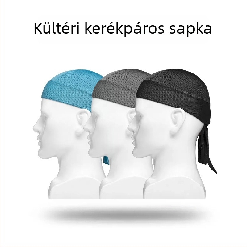 Pirat-stílusú kerékpáros fejfedő – lélegző, gyorsan száradó, nedvességelvezető és UV-védelmet nyújtó