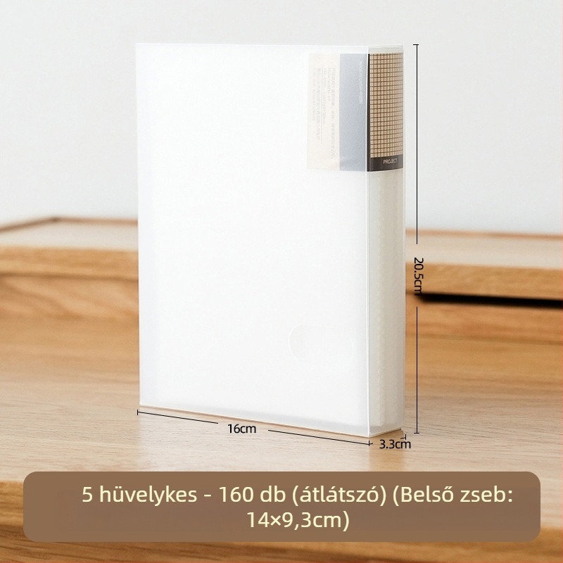 Átlátszó Polaroid fotóalbum védőtokkal, 3/4/5/6 hüvelykes képekhez és képeslapokhoz