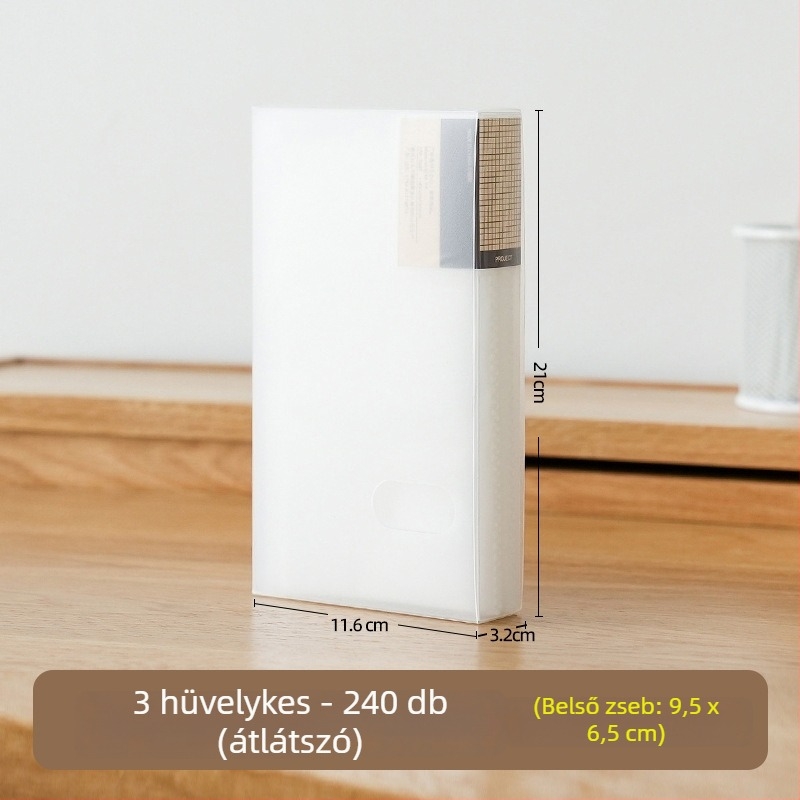 Átlátszó Polaroid fotóalbum védőtokkal, 3/4/5/6 hüvelykes képekhez és képeslapokhoz