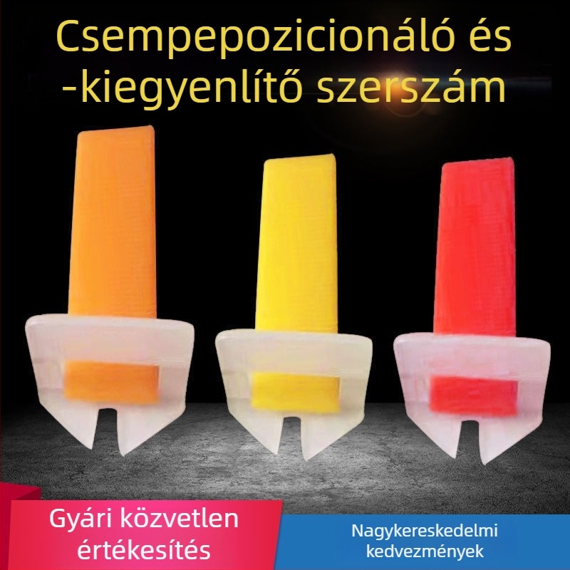 Csempe-klipsz szintező alap falakhoz és padlókhoz, segédanyag a fugák és kereszt alakú rések beállításához