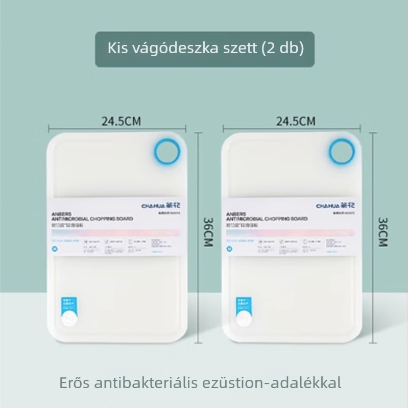 Camellia műanyag vágódeszka, kétoldalas, ultra vékony, könnyű, penész- és baktériumellenes