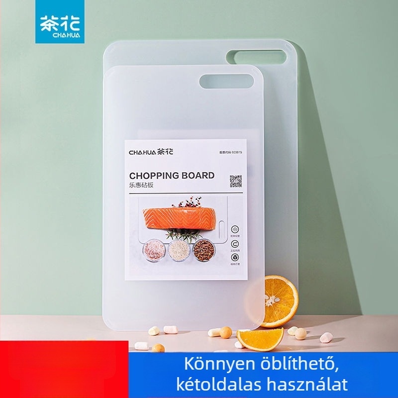 Camellia műanyag vágódeszka, kétoldalas, ultra vékony, könnyű, penész- és baktériumellenes