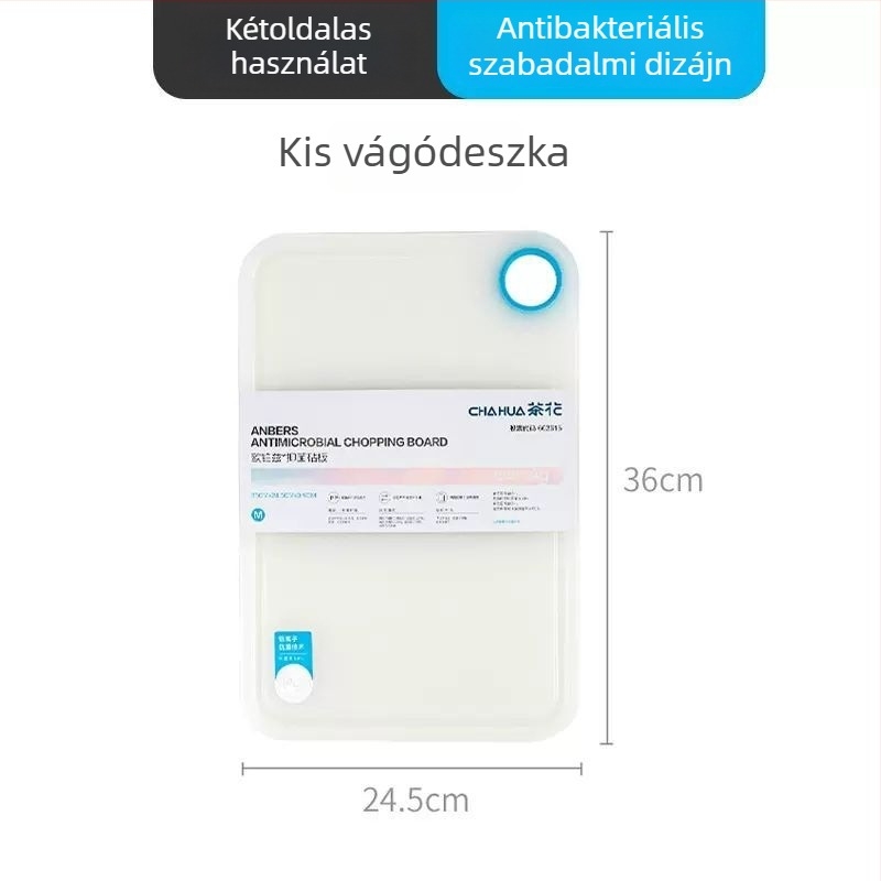 Camellia műanyag vágódeszka, kétoldalas, ultra vékony, könnyű, penész- és baktériumellenes