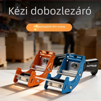 Fém 2 hüvelykes szalagvágó és záró adagoló, kézi doboz-záró készülék csomagoláshoz