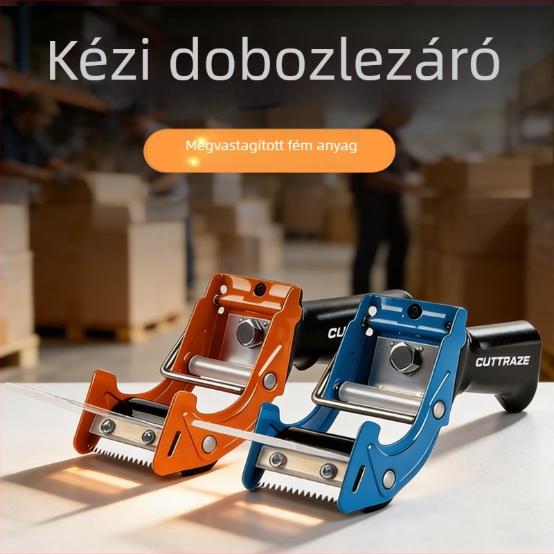Fém 2 hüvelykes szalagvágó és záró adagoló, kézi doboz-záró készülék csomagoláshoz