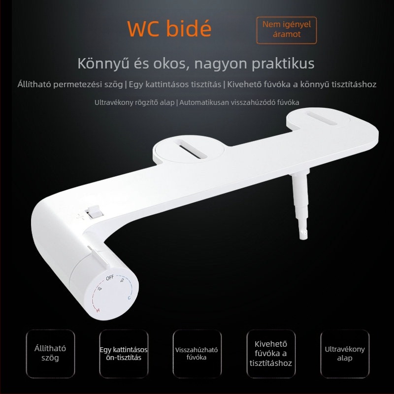L7 Nincs elektromos működésű intelligens WC-fedél bidet, fenékmosás, meleg és hideg víz, otthoni használatra