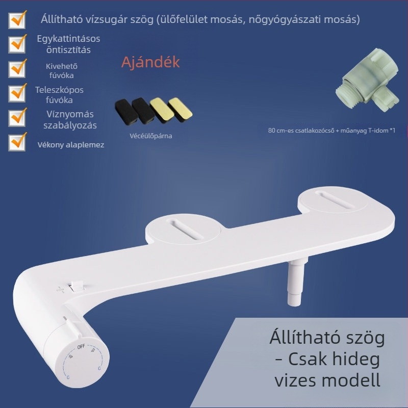 L7 Nincs elektromos működésű intelligens WC-fedél bidet, fenékmosás, meleg és hideg víz, otthoni használatra