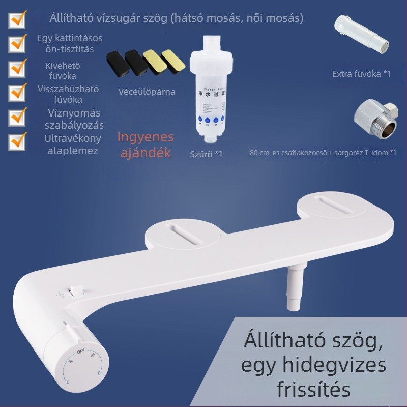 L7 Nincs elektromos működésű intelligens WC-fedél bidet, fenékmosás, meleg és hideg víz, otthoni használatra