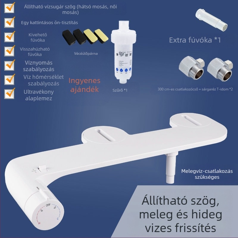 L7 Nincs elektromos működésű intelligens WC-fedél bidet, fenékmosás, meleg és hideg víz, otthoni használatra