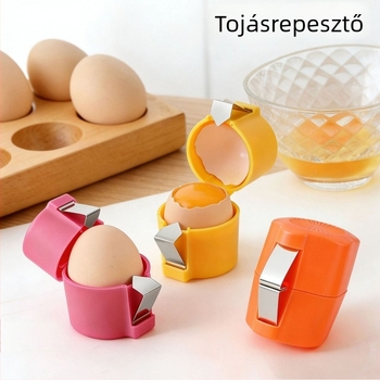 Tojáshéj nyitó és szeparáló, rozsdamentes acél konyhai eszköz sütéshez