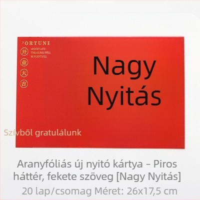 Aranyozott üdvözlőlap üzleti megnyitókra és ünnepségekre, virágkosár motívummal, költözéshez kártya, friss virágok csomagolóanyagok