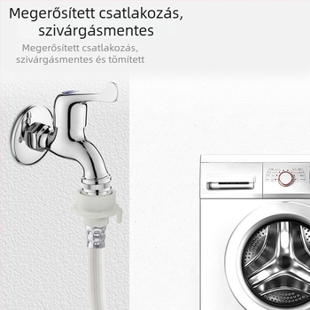 Személyre szabott teljesen automata mosógép vízbetöltő cső, hosszabbított vízvezeték, 4-utas csatlakozó és vízbefecskendező cső
