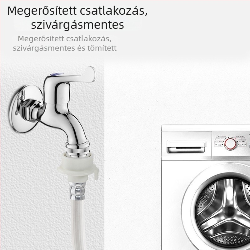 Személyre szabott teljesen automata mosógép vízbetöltő cső, hosszabbított vízvezeték, 4-utas csatlakozó és vízbefecskendező cső