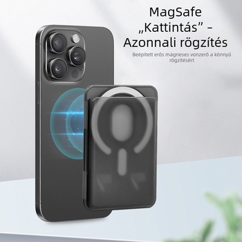 Átlátszó PC matt mágneses kártyatartó állvány iPhone-hoz, színes kártyatartóval