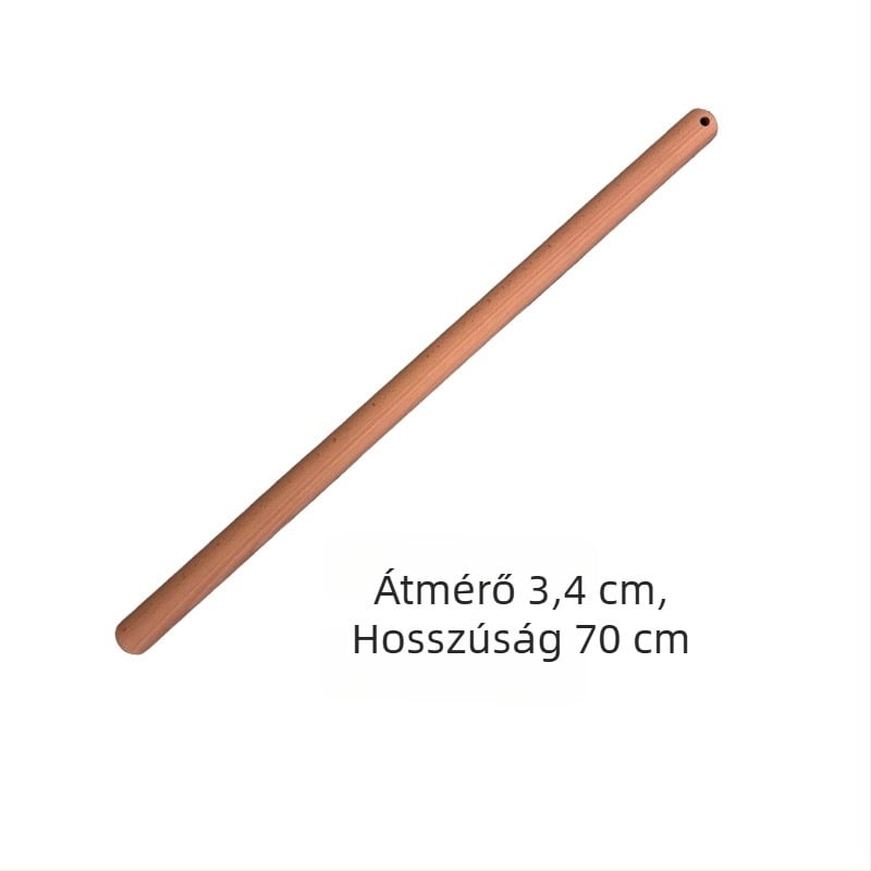 Bükkfából készült nyújtófa akasztóval, otthoni és professzionális sütéshez, szöveges logó nyomtatására alkalmas