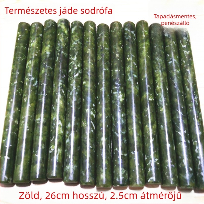 Jáde nyújtófa tésztához knedli készítéséhez, tapadásmentes konyhai eszköz