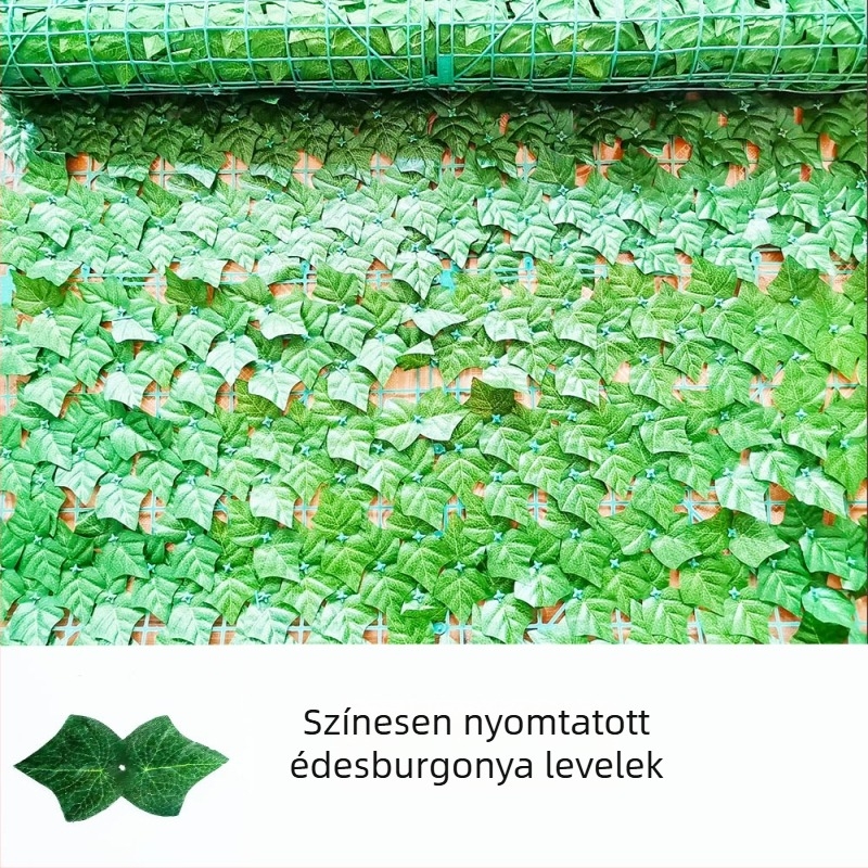 Mesterséges lombvirágcsokor fal- és kerítésdekorációhoz