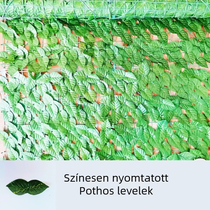 Mesterséges lombvirágcsokor fal- és kerítésdekorációhoz