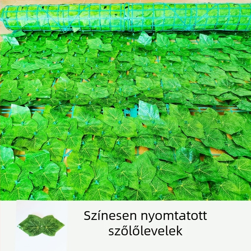 Mesterséges lombvirágcsokor fal- és kerítésdekorációhoz