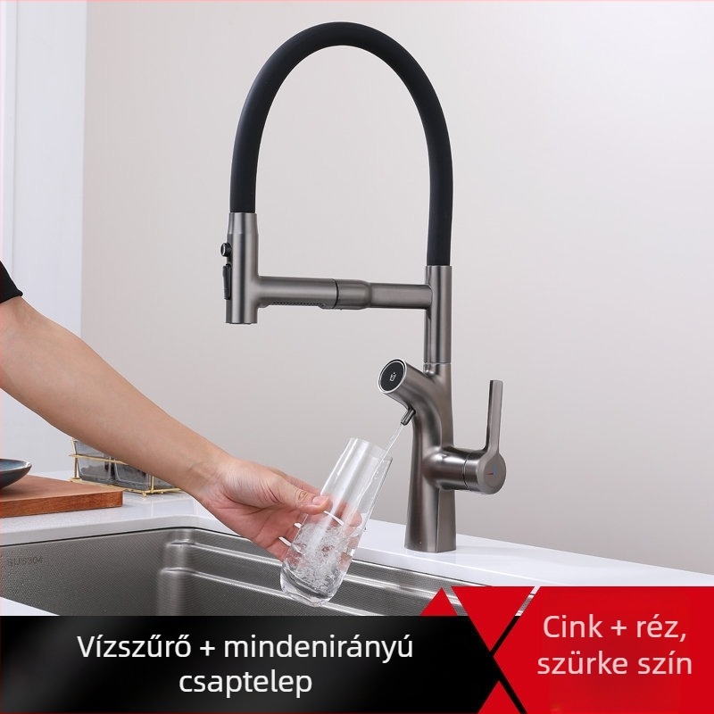 Mágneses konyhai víztisztító csap – forró és hideg víz, közvetlen ivóvíz, 4 az 1-ben