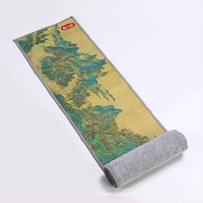 Zen ihletésű vízálló velúr teaasztali matrac digitális nyomással – 120×20 cm