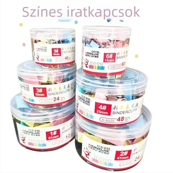 Hongjie Színes 25 mm-es fém kötöző kapcsok – dokumentumokhoz és mappákhoz