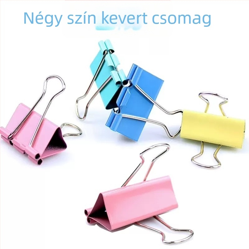 Hongjie Színes 25 mm-es fém kötöző kapcsok – dokumentumokhoz és mappákhoz