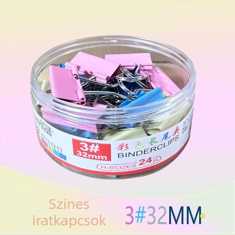Hongjie Színes 25 mm-es fém kötöző kapcsok – dokumentumokhoz és mappákhoz