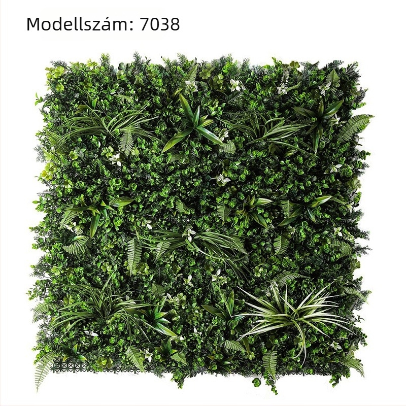 100×100 cm-es kiváló minőségű műanyag növényfal panel – dekoráció és tájépítés háttérként