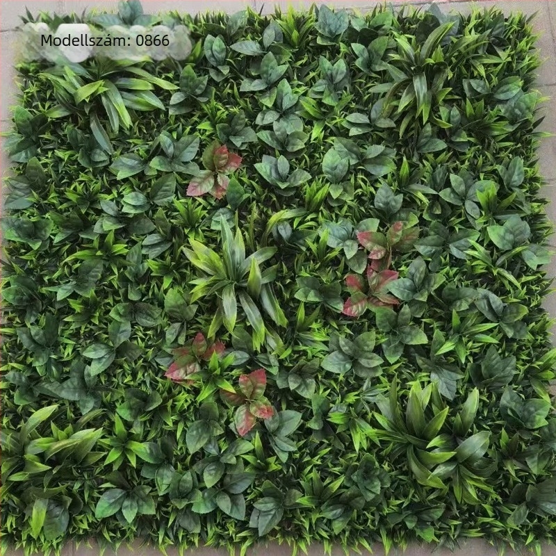 100×100 cm-es kiváló minőségű műanyag növényfal panel – dekoráció és tájépítés háttérként
