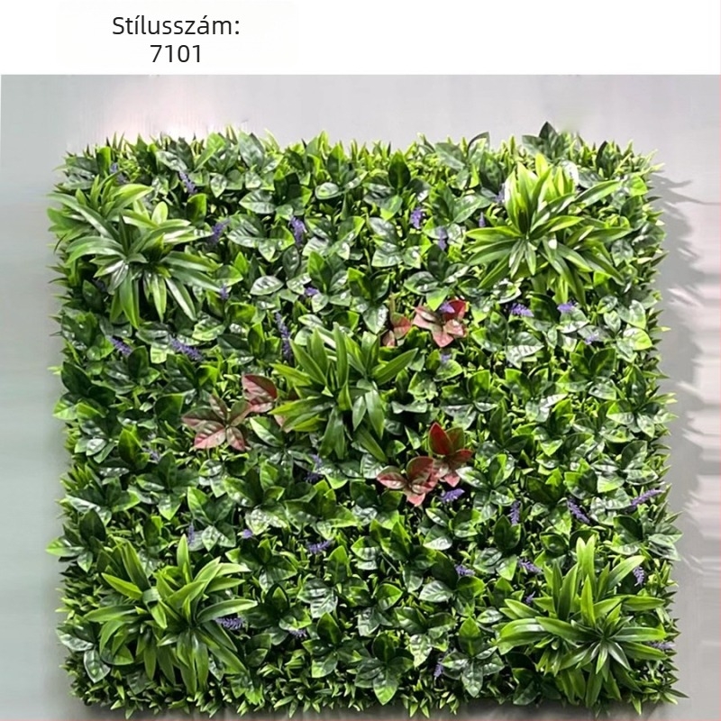 100×100 cm-es kiváló minőségű műanyag növényfal panel – dekoráció és tájépítés háttérként
