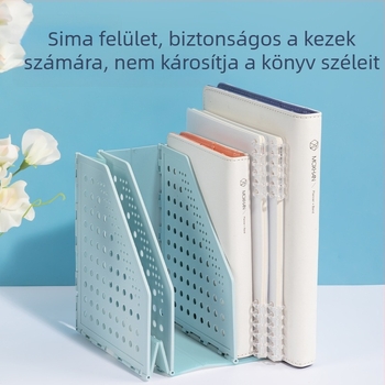 Deli TB505 Háromszoros összecsukható könyvtartó íróasztalhoz, kihúzható kerettel