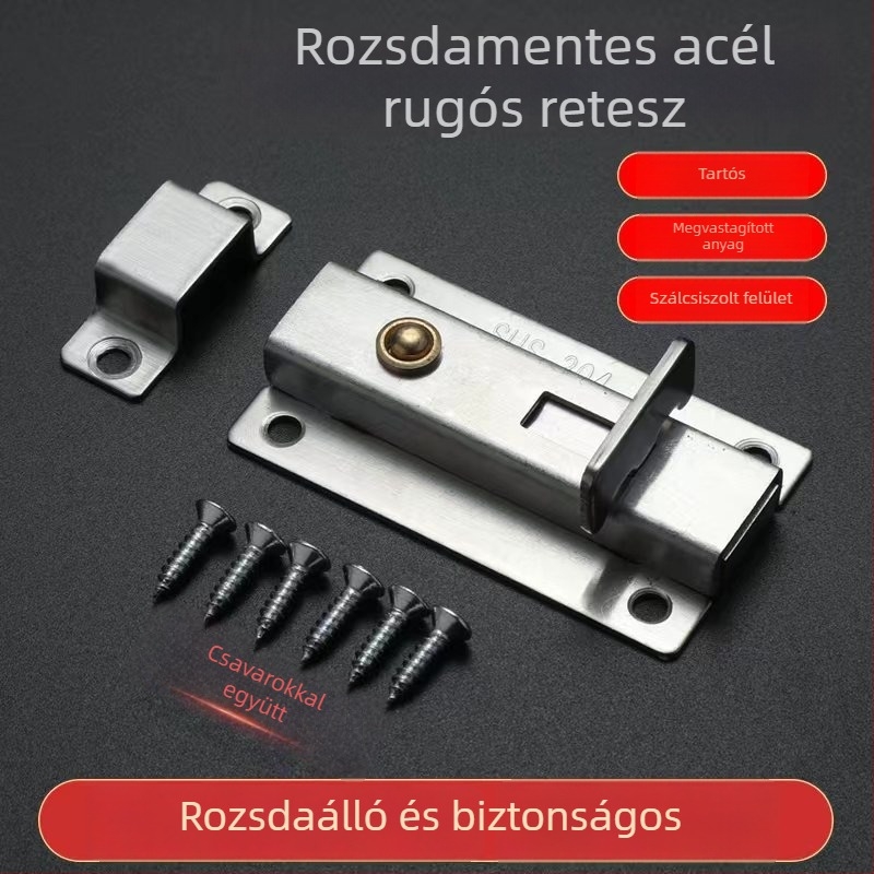 304 rozsdamentes acél rugós zárócsap faajtókhoz