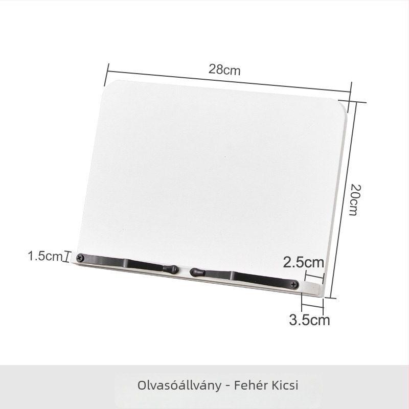 Állítható olvasóállvány diákoknak, asztali könyv- és tabletatartó, bambusz