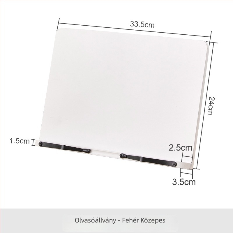 Állítható olvasóállvány diákoknak, asztali könyv- és tabletatartó, bambusz