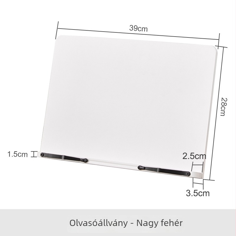 Állítható olvasóállvány diákoknak, asztali könyv- és tabletatartó, bambusz
