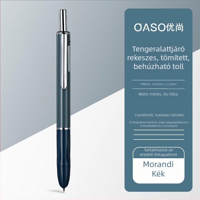 K016 nyomógombos töltőtoll, 0,38 mm heggyel, diákoknak