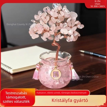 Citrin pénzfa – kristály asztali dísz otthonra és irodába