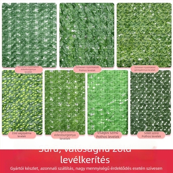 Mesterséges zöldleveles kerítés háló erkélyre és udvarra