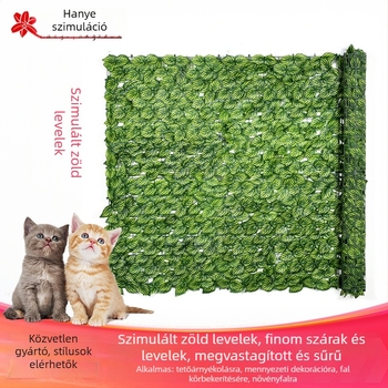 Mesterséges zöldleveles kerítés háló erkélyre és udvarra