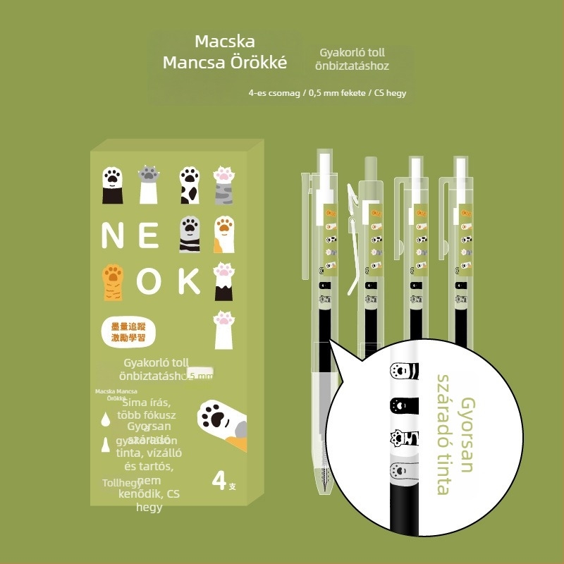 The Pen Said Marvel CS Head golyóstoll – fekete tinta, gyorsan száradó, műanyag test