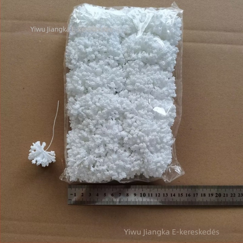PE virágszett: levendula habvirágok, csillagos ég virágai, mű száraz virágok, DIY koszorúhoz vesszők, édességdobozt kiegészítők