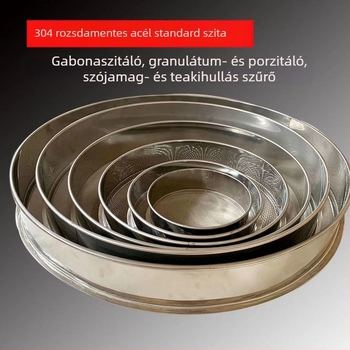 304 rozsdamentes acél mintasziták, háló 2–600, laboratóriumi sziták 100-as hálóval a hagyományos kínai gyógyászat számára