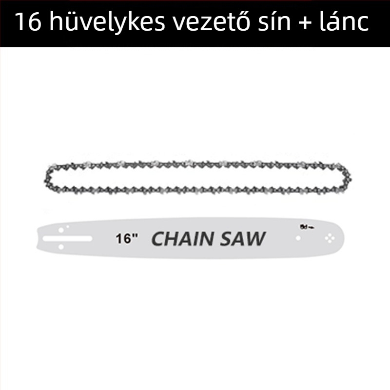 Szénkefe nélküli akkumulátoros lítium-ionos láncfűrész, 12/16 hüvelyk, teljesítmény kijelző, hordozható kerti fűrész