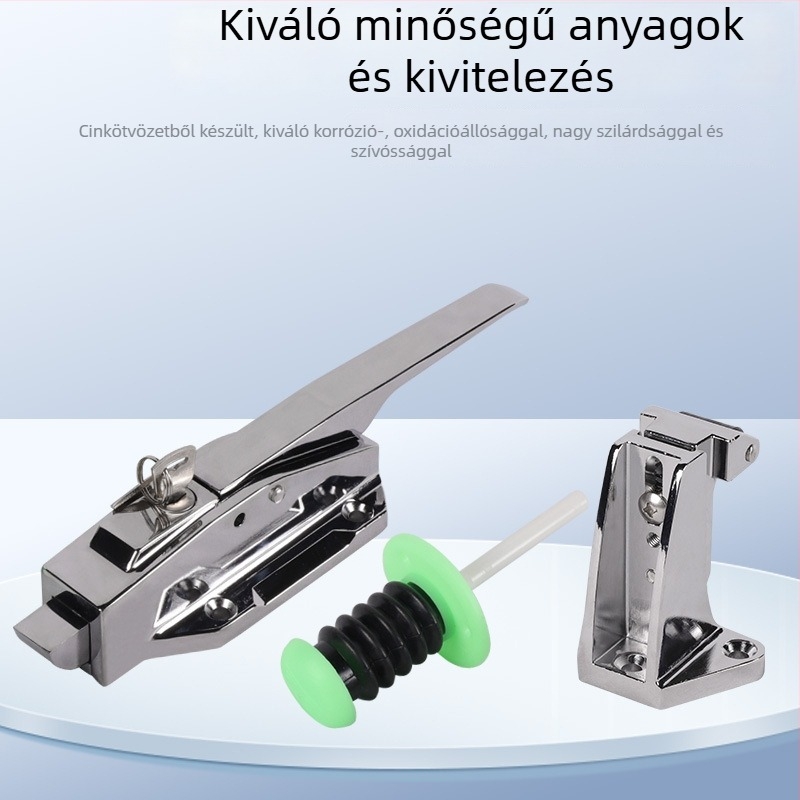 BX-1178 Hideg tároló ajtó fogantyú és zár, cinkötvözet, mechanikus ipari hűtőberendezés
