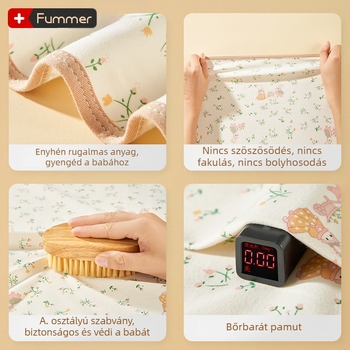 100% pamutból készült újszülött csomagoló kendő, minden évszakhoz