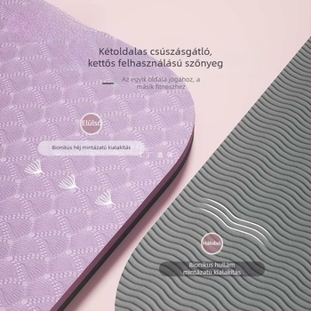 Női jóga matrac – vastagabb és szélesebb, csúszásmentes, edzésre és táncra, hangszigetelés és ütéscsillapítás, otthoni használatra.