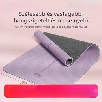 Női jóga matrac – vastagabb és szélesebb, csúszásmentes, edzésre és táncra, hangszigetelés és ütéscsillapítás, otthoni használatra.