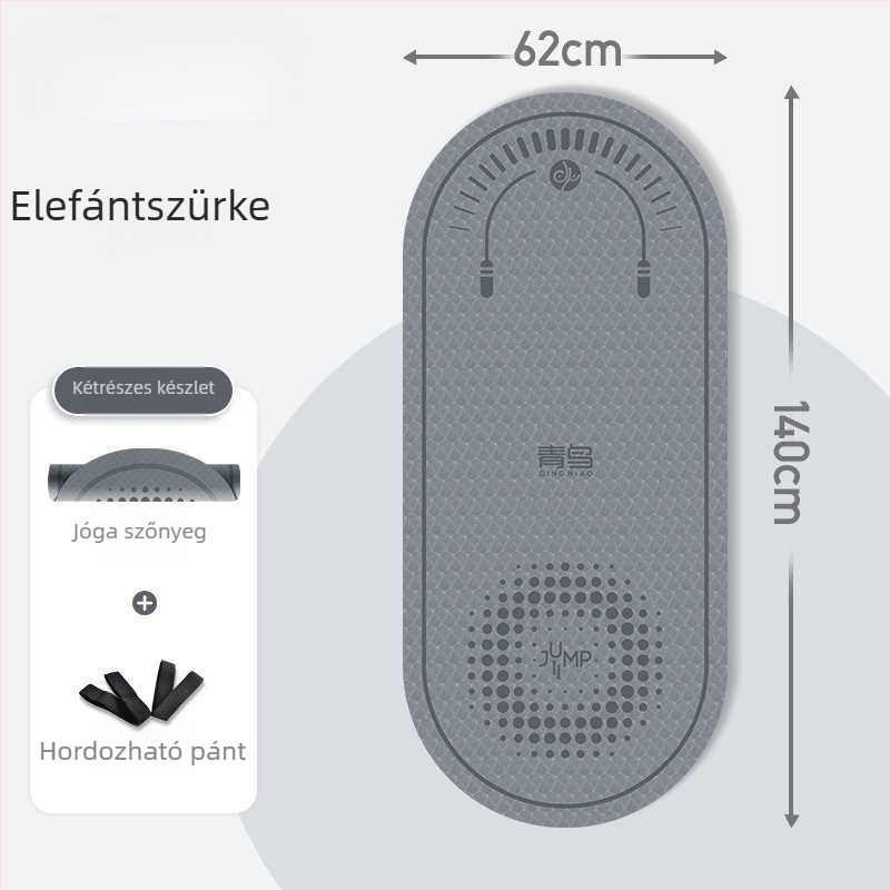 Női jóga matrac – vastagabb és szélesebb, csúszásmentes, edzésre és táncra, hangszigetelés és ütéscsillapítás, otthoni használatra.